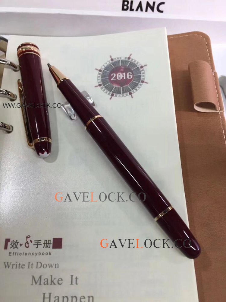 Replica Mont Blanc Meisterstuck Rollerball Pen and Montblanc Notebook Set